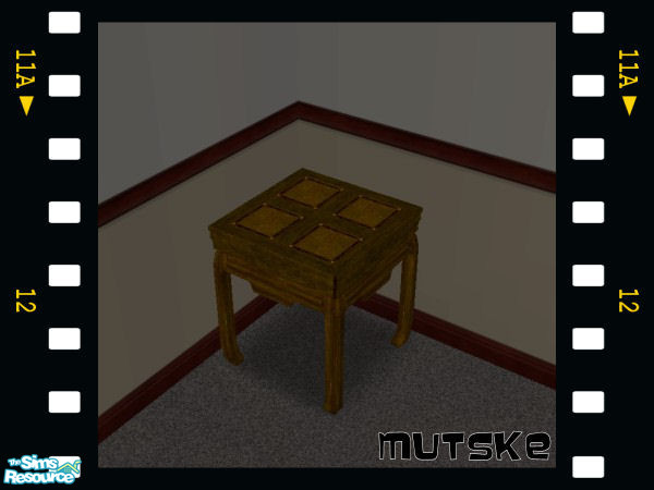 Sims 2 — Chabadii endtable - 06 Recolor by Mutske — Chabadii endtable. Matches the coffeetables from Maxis.