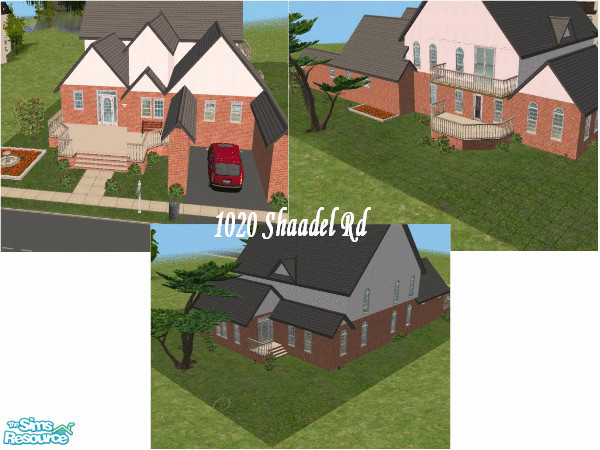 Sims 2 — 1020 Shaadel Rd by queenie28 — This house is actually my "Pretty in Pink Dream House" renovated. I