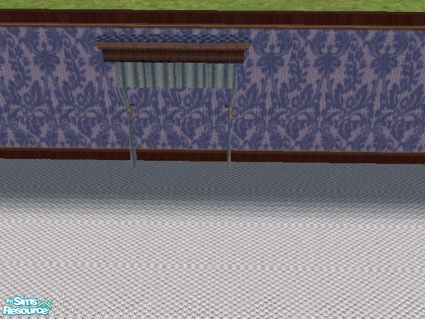 Sims 2 — Blue Berry Bed Curtain by ead425 — 