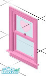 Sims 1 — Pink Magic - Bath Window by ialekseevna — Beautiful semi-transparent window, to match the Pink Magic Build