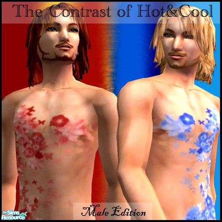 Sims 2 — The Contrast of Hot & Cool - Male by TSR Archive — This was required by srwalker. Model : A sim made by my