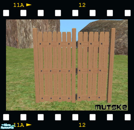 Sims 2 — Amsterdam Gates - Red Oak Recolor by Mutske — Amsterdam Privacy Gates. In 5 colors available. Also available