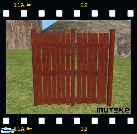 Sims 2 — Amsterdam Gates - Mahogany Recolor by Mutske — Amsterdam Privacy Gates. In 5 colors available. Also available