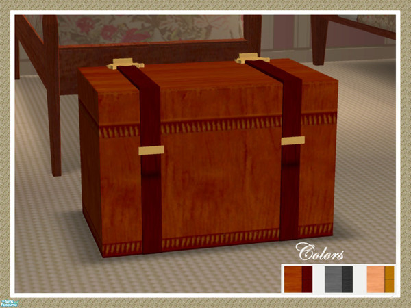 Sims 2 — Foot Lockers - Traditional 1 Tile by Dgandy — Thanks to Vondacar for this great idea. Requires University. One