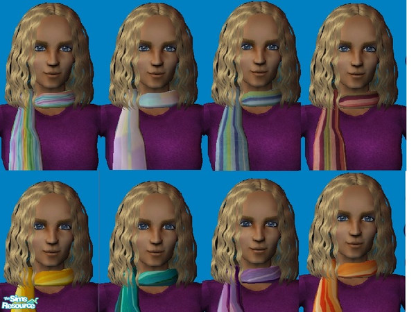 Sims 2 — neckerchief   by janicap — This set contains 8 scarves for adult woman