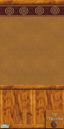 Sims 2 — TC48 Mayskaya\'s Livingroom - Wall by tlkaska — This eclectic livingroom with its fur rugs and bright wood was