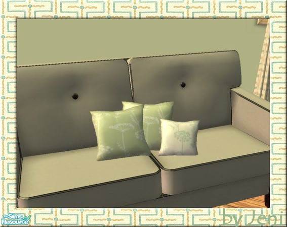 Sims 2 — Cushions - Cowslip by jeni — Three different patterns to co-ordinate with your rooms and sofas.