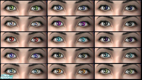 Sims 2 — 91107 Eye Set 1 by rythmgitr — This is a nice set of eyes in 15 colors. I hope you like them. -Sheyza