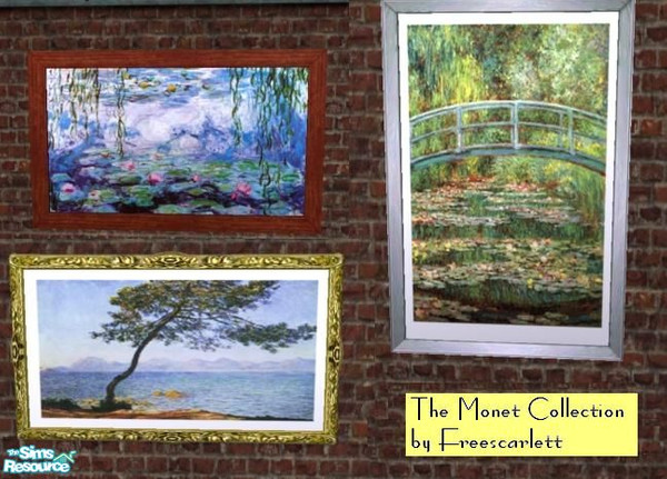 Sims 2 — Monet Paintings Collection by freescarlett — 