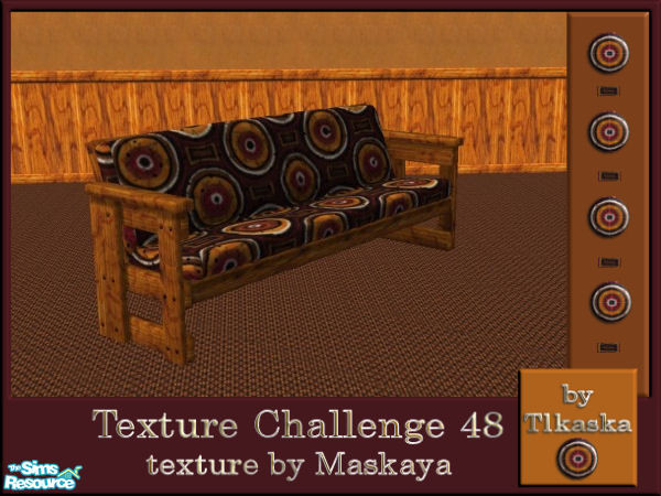 Sims 2 — TC48 Mayskaya\'s Livingroom - Futon by tlkaska — This eclectic livingroom with its fur rugs and bright wood was