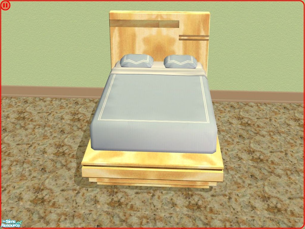 Sims 2 — Avodire Bed Frame by hippiebill — Sleep here. Don't let the shiny keep you awake.