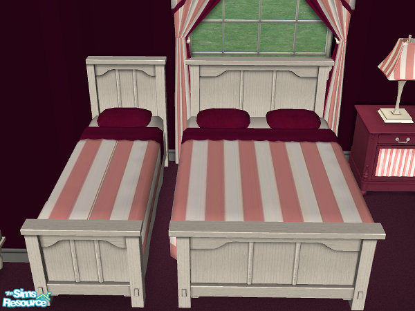 Sims 2 — Candy Bedding by hatshepsut — Part of the Candy Stripe Bedroom set.