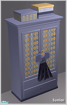 Sims 2 — Sunair T664 NCE Dresser by Sunair — Sunair T664 NCE Dresser (lightwood) of NCE Girls Room ii - Mesh set. The two