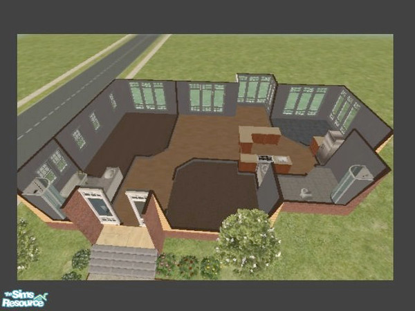 Sims 2 — Nanoc Architects - Plan D (2 beds, 2 baths) by m.jacquart — This home is perfect for any growing family or group