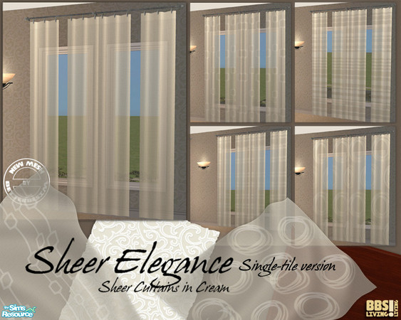 Sims 2 — Sheer Elegance, Single-tile version by BetterbeSim — At request; a singletile version of the Sheer Elegance