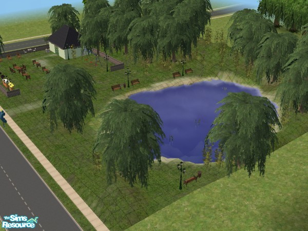 Sims 2 — Crystal Springs Lake by queenie28 — Lovely lake for your sims to enjoy. There's also a picnic area and music if