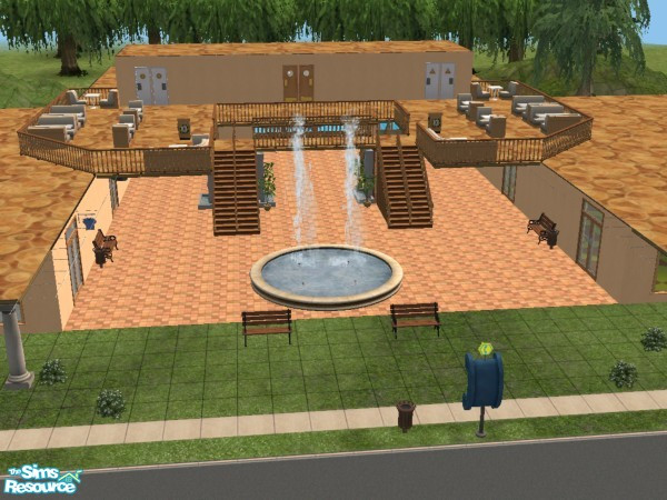 Sims 2 — Crystal Springs Mall by queenie28 — Get all of your shopping done in one stop, then have time for a little fun!