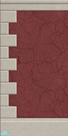 Sims 2 — Red Stucco 06 by Mutske — 