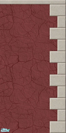 Sims 2 — Red Stucco 09 by Mutske — 