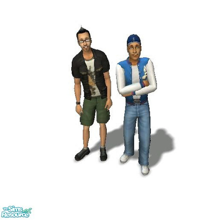 Sims 2 —  by Moza — <strong>A cleaned up family file for your convenience.</strong><br />Mitch and Max