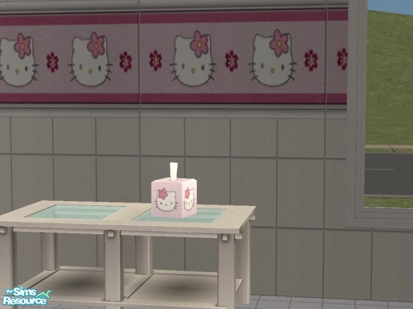 Sims 2 — Judy_HelloKitty_TissueBox 2 by judyhugsnoopy — Recolor of Windkeeper "TissueBox" pls download this