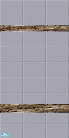 Sims 2 — Marble and Metal Bathroom - Wall by lindakelly — This wall is of Tile and Marble