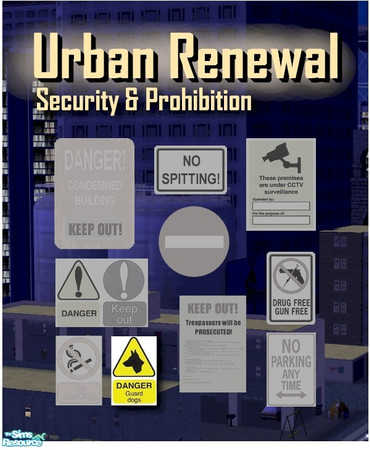 Sims 2 — Guard Dog Warning by Cyclonesue — A security sign for your lots. TSRAA item.