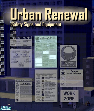 Sims 2 — Health & Safety poster by Cyclonesue — A wall poster for your lots. TSRAA item - enjoy!