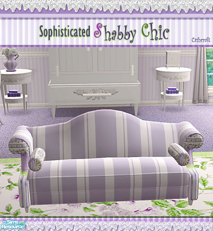 Sims 2 — Sophisticated Shabby Chic Sofa by Cashcraft — 