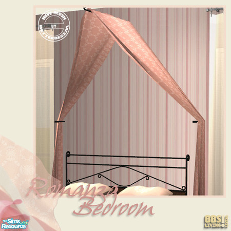 Sims 2 — Romanza Bedroomset - Canopy by BetterbeSim — Part of a romanticly styled bedroomset, cast-iron mixed with wicker