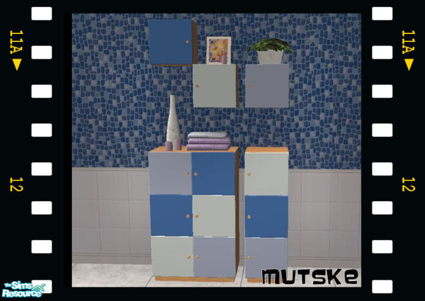 Sims 2 — Blue Bathroom - Cupboard1 by Mutske — Blue Bathroom. You need to have the original meshes from "Sims 2