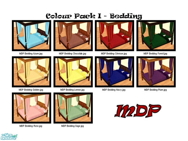Sims 2 — MDP Colour Pack I Bedding by MelandStv — There are 10 colourful bed covers in this set. Part of my Colour Pack