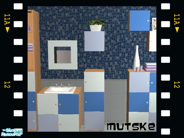Sims 2 — Blue Bathroom - Cupboard2 by Mutske — Blue Bathroom. You need to have the original meshes from "Sims 2