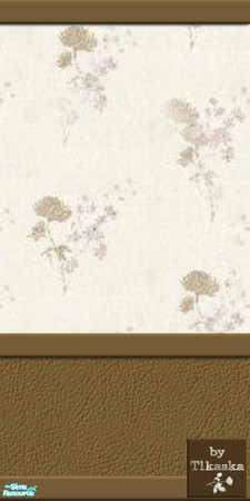 Sims 2 — TC57 Issy\'s Livingroom - Wall by tlkaska — This white tweed livingroom with brown leather accents was designed