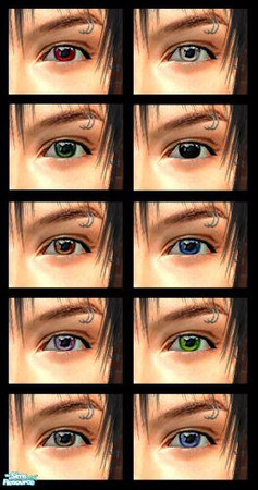 Sims 2 — Confident Eyes by rythmgitr — Just the boost your sims need to look confident and serious. Natural wet looking