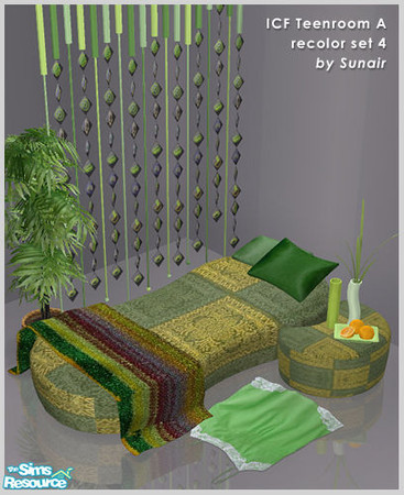 Sims 2 — ICF Teenager Room A - Recolor set 4 by Sunair — ICF Teenager Room A - Recolor set 4 (nature)
