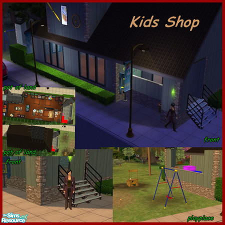 Sims 2 — Kids Shop by ladyoscar1898 — Hello I am Akia SimsImo a estate broker. This is the new Kids Shop in the