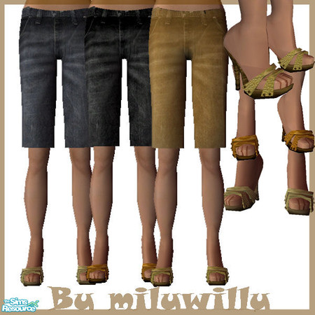 Sims 2 — TSRjeans000 by milywilly — Three nice pairs of jeans for your sims.