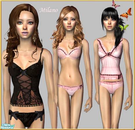 Sims 2 — Lace and embroidery by milanokat — 