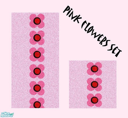 Sims 2 — PINK FLOWERS SET by milla184 — 