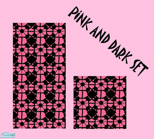 Sims 2 — PINK AND DARK SET by milla184 — 