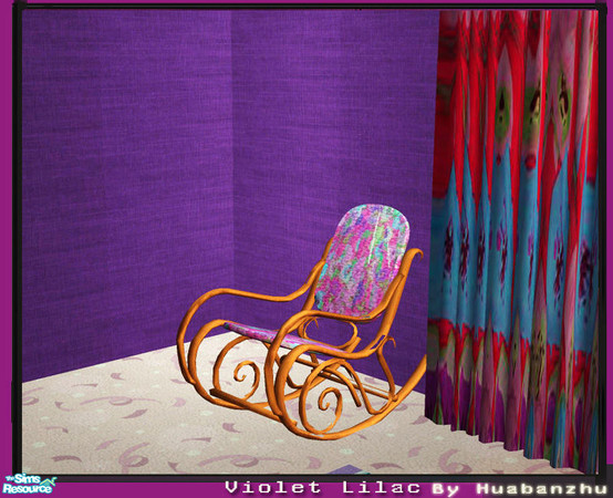 Sims 2 — Violet Lilac Bedroom - lounge chair by huabanzhu — 