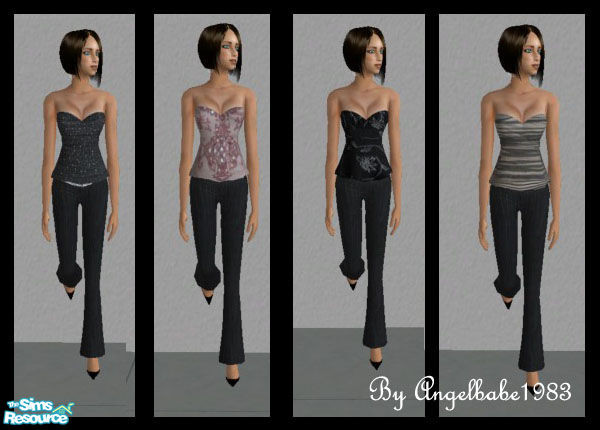 Sims 2 — Jackie Set by Angelbabe1983 — Here are 4 outfits for your Female Adult Sims, based on Lianaa's wonderful new
