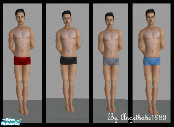 Sims 2 — Jabilo Set by Angelbabe1983 — Here are 4 Nike Swimsuits for your Teen Male Sims. Comes in 4 different colours.
