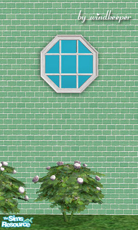 Sims 2 — Lafenetre octagonal window 2 diag by Windkeeper — Diagonal version of "Lafenetre octagonal window 2"