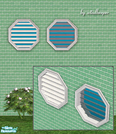 Sims 2 — Lafenetre octagonal window 3 diag by Windkeeper — Diagonal version of "Lafenetre octagonal window 3"