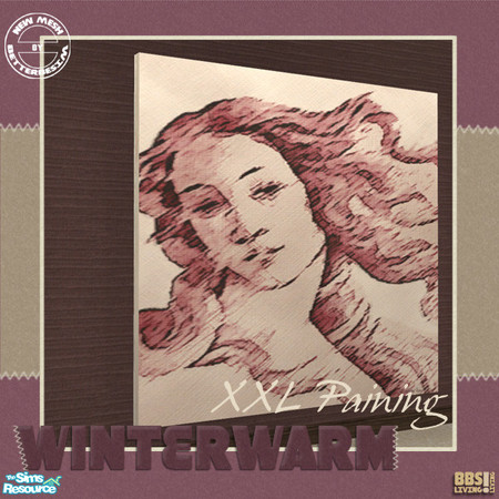 Sims 2 — Winterwarm Living,  XXL Painting by BetterbeSim — Who says size doesn't matter?? New painting mesh in a XXL