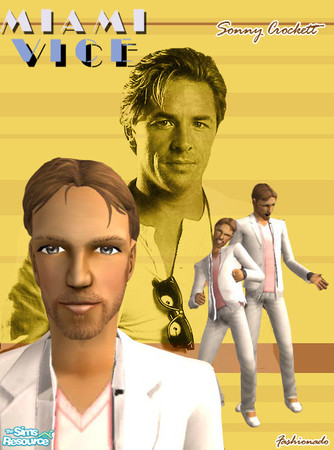Sims 2 — Sonny Crockett by fashionado — Don Johnson as Miami Vice's Sonny Crockett