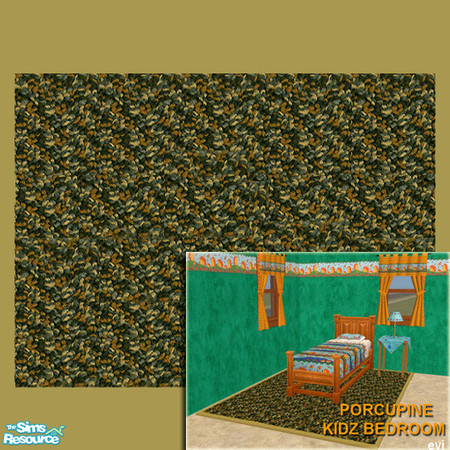 Sims 2 — PORCUPINE RUG by evi — Part of my set