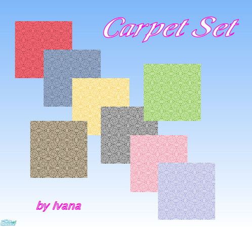 Sims 2 — Carpet Set by Ivancica — by Ivana Set of nice carpets for your home in many colours.